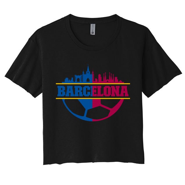 Cool Barcelona Team Euro City Crop Top