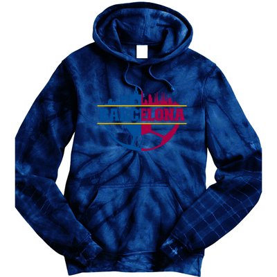 Cool Barcelona Team Euro City Tie Dye Hoodie