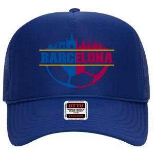 Cool Barcelona Team Euro City High Crown Mesh Back Trucker Hat