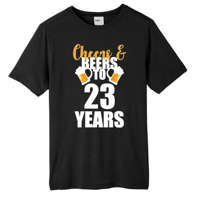 Personalize Cheers & Beers Custom Birthday Year Tall Fusion ChromaSoft Performance T-Shirt