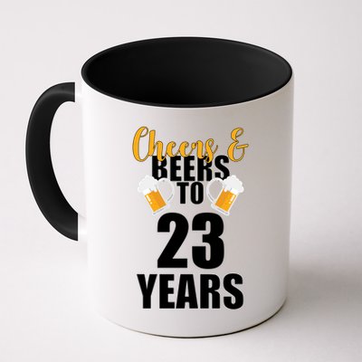 Personalize Cheers & Beers Custom Birthday Year Mug