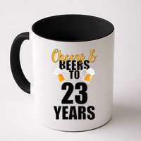 Personalize Cheers & Beers Custom Birthday Year Mug