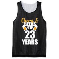 Personalize Cheers & Beers Custom Birthday Year Mesh Reversible Basketball Jersey Tank