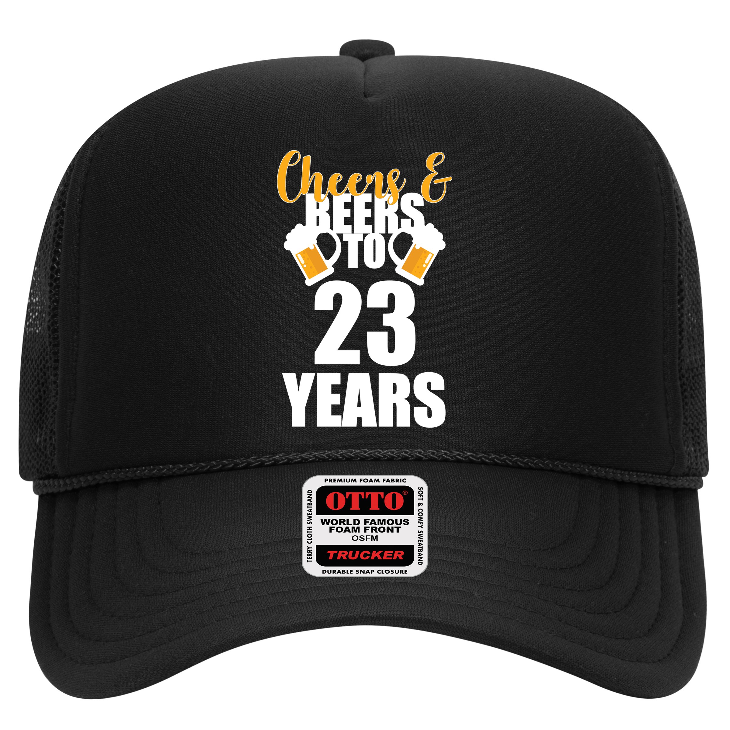 Personalize Cheers & Beers Custom Birthday Year Hat