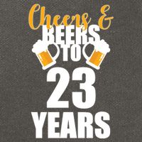 Personalize Cheers & Beers Custom Birthday Year Cotton Canvas Backpack