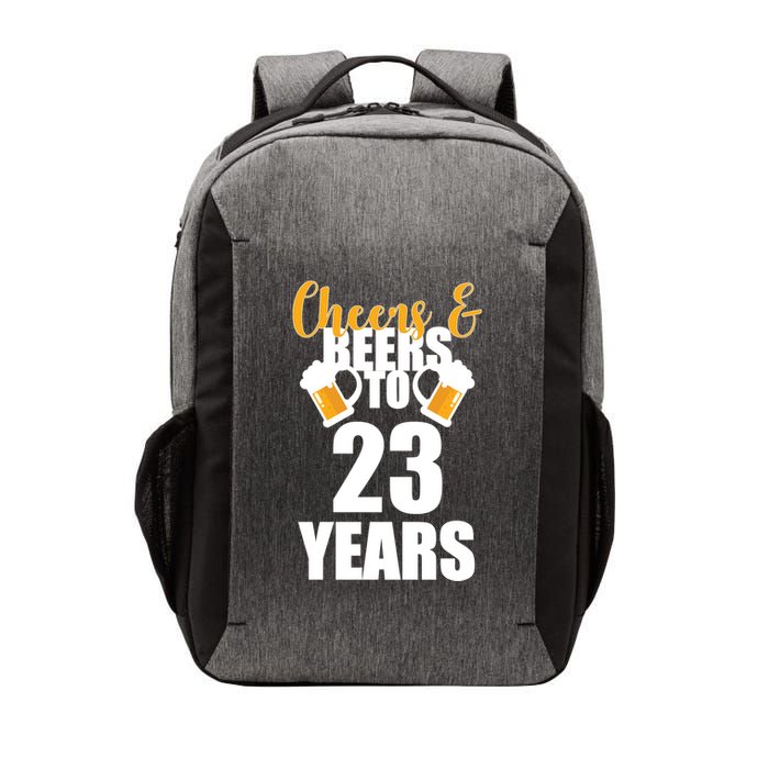 Personalize Cheers & Beers Custom Birthday Year Vector Backpack