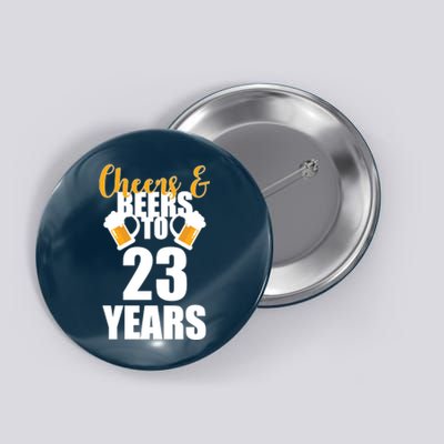 Personalize Cheers & Beers Custom Birthday Year Button