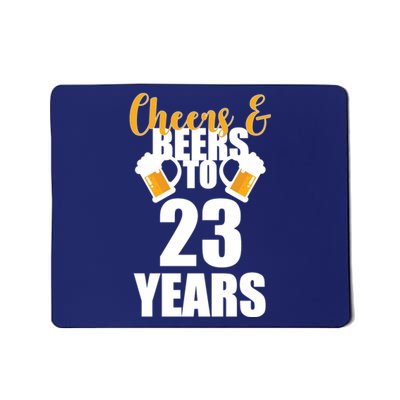 Personalize Cheers & Beers Custom Birthday Year Mousepad