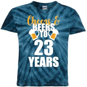 Personalize Cheers & Beers Custom Birthday Year Kids Tie-Dye T-Shirt