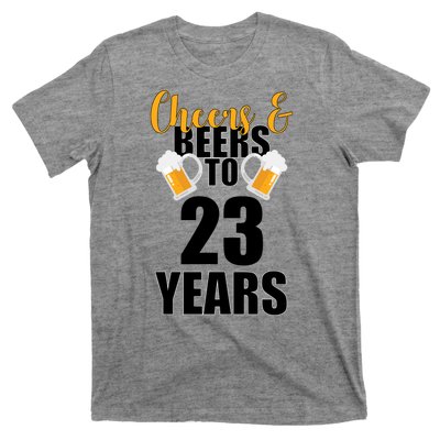 Personalize Cheers & Beers Custom Birthday Year T-Shirt