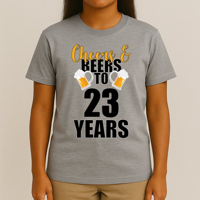 Personalize Cheers & Beers Custom Birthday Year T-Shirt