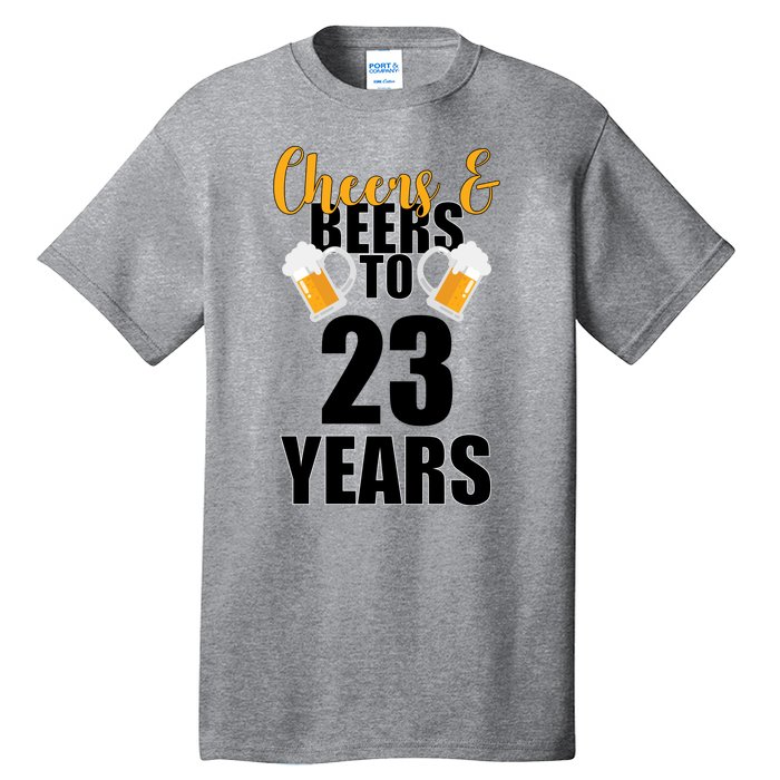 Personalize Cheers & Beers Custom Birthday Year Tall T-Shirt