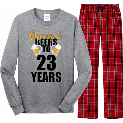 Personalize Cheers & Beers Custom Birthday Year Long Sleeve Pajama Set