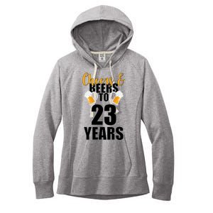 Personalize Cheers & Beers Custom Birthday Year Women's Fleece Hoodie