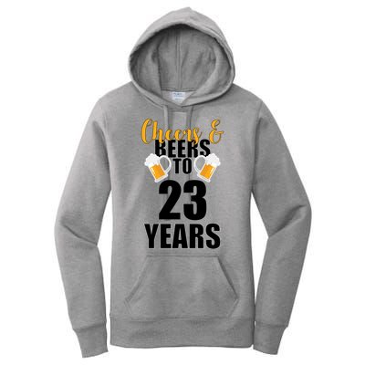Personalize Cheers & Beers Custom Birthday Year Women's Pullover Hoodie