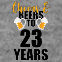 Personalize Cheers & Beers Custom Birthday Year Pom Pom 12in Knit Beanie