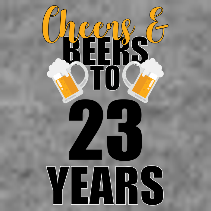 Personalize Cheers & Beers Custom Birthday Year Pom Pom 12in Knit Beanie