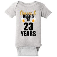 Personalize Cheers & Beers Custom Birthday Year Baby Bodysuit