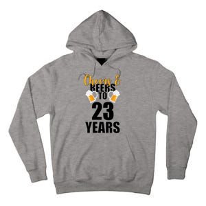 Personalize Cheers & Beers Custom Birthday Year Tall Hoodie