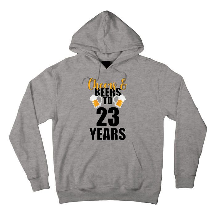 Personalize Cheers & Beers Custom Birthday Year Tall Hoodie