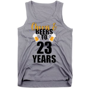 Personalize Cheers & Beers Custom Birthday Year Tank Top