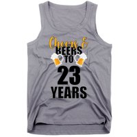 Personalize Cheers & Beers Custom Birthday Year Tank Top