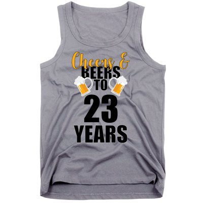 Personalize Cheers & Beers Custom Birthday Year Tank Top