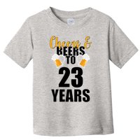 Personalize Cheers & Beers Custom Birthday Year Toddler T-Shirt