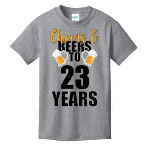 Personalize Cheers & Beers Custom Birthday Year Kids T-Shirt