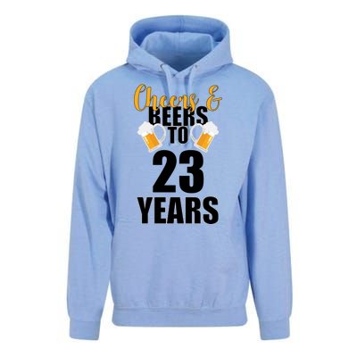 Personalize Cheers & Beers Custom Birthday Year Unisex Surf Hoodie