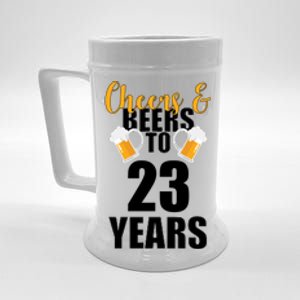 Personalize Cheers & Beers Custom Birthday Year Beer Stein