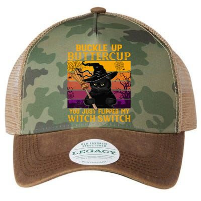 Cat Buckle Up Buttercup You Just Flipped My Witch Legacy Tie Dye Trucker Hat