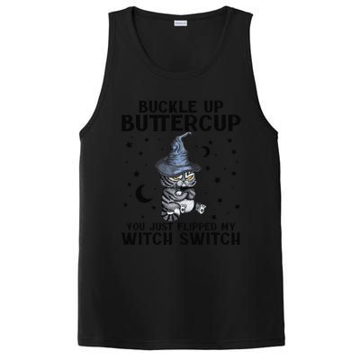 Cat Buckle Up Buttercup You Just Flipped My Witch Switch PosiCharge Competitor Tank