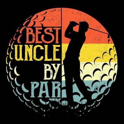 Christmas Best Uncle By Par Golf Lover Sports Gifts T-Shirt