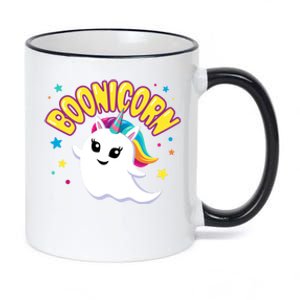 Cute Boonicorn Unicorn Ghost Gift 11oz Black Color Changing Mug