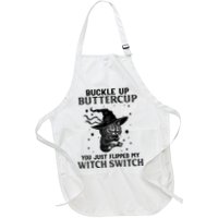 Cat Buckle Up Buttercup You Just Flipped My Witch Switch Apron