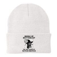 Cat Buckle Up Buttercup You Just Flipped My Witch Switch Beanie