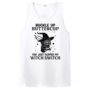 Cat Buckle Up Buttercup You Just Flipped My Witch Switch PosiCharge Competitor Tank