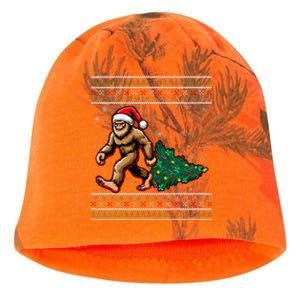 Christmas Bigfoot Ugly Sweater Carrying Tree Santa Hat Xmas Kati - Camo Knit Beanie