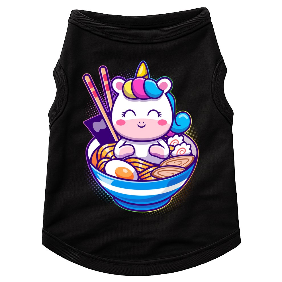 Cute Baby Unicorn Ramen Bowl Doggie Tank