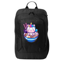 Cute Baby Unicorn Ramen Bowl City Backpack