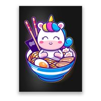 Cute Baby Unicorn Ramen Bowl Poster