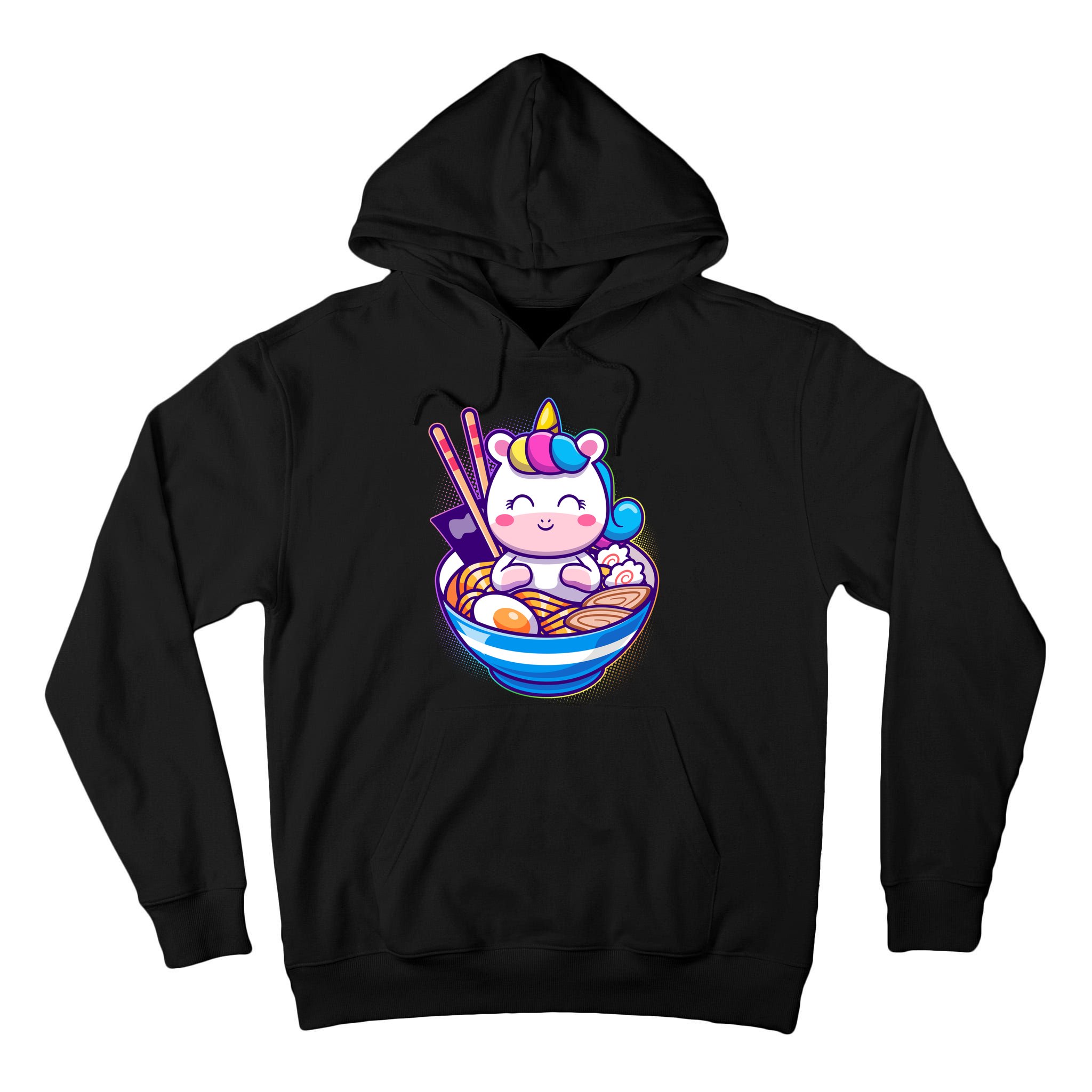 Cute Baby Unicorn Ramen Bowl Tall Hoodie
