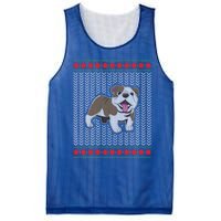 Cute Bulldog Ugly Christmas Funny Gift Design Mesh Reversible Basketball Jersey Tank