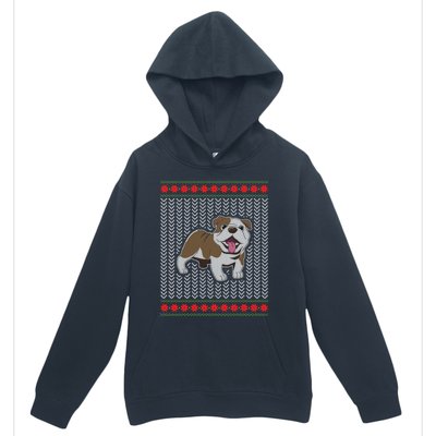 Cute Bulldog Ugly Christmas Funny Gift Design Urban Pullover Hoodie