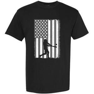 Cool Baseball Usa Player Us American Flag Meaningful Gift Garment-Dyed Heavyweight T-Shirt