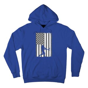 Cool Baseball Usa Player Us American Flag Meaningful Gift Hoodie