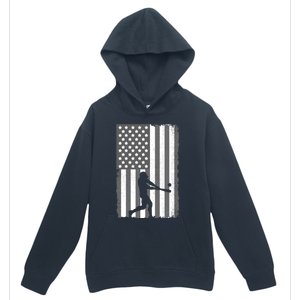 Cool Baseball Usa Player Us American Flag Meaningful Gift Urban Pullover Hoodie