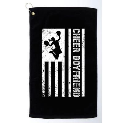 Cheer Boyfriend Us Flag Boyfriend Of A Cheerleader Boyfriend Gift Golf Towel