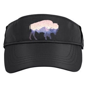 Cool Buffelo Used Look I Background Mountains Adult Drive Performance Visor